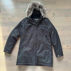 Sunice Luxurious Winter Parka with Real Silver Fox Fur